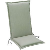 Robuste Hochlehner-Stuhlauflage aus Acryl - Polster Arder / Grün von Gartentraum.de
