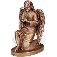 Robuster Bronzeengel als Außendekoration - Cherubim / Bronze hellbraun von Gartentraum.de