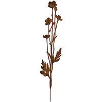 Rost Metall Gartenstecker Blume - Butterblume von Gartentraum.de