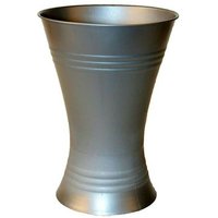 Runde Kunststoff Garten Vase in Grau - 35cm hoch - Runello von Gartentraum.de