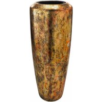 Runde XXL Vase mit Einsatz aus Polystone - Indoor - Bulelani / 90x46cm (HxDm) / mit Wasserstandsanzeiger von Gartentraum.de