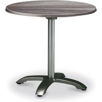 Runder 90cm Tisch klappbar mit Anthrazit Gestell - Tisch Anthrazit Ligu / mit Steinoptik von Gartentraum.de