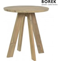 Runder Borek Gartentisch aus Teakholz 70cm - Rundtisch Tarifa von Gartentraum.de
