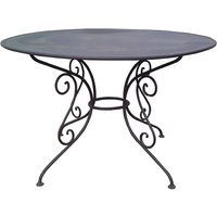Runder Garten Tisch aus Metall antik Design - Urbain / rost von Gartentraum.de