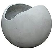 Runder Pflanzkübel aus Glasfaser-Beton - modern - Canterano / 30x37cm von Gartentraum.de