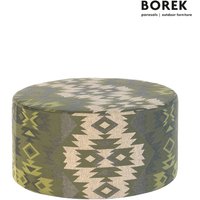 Runder Sitzhocker für den Garten mit Muster - Borek - Desio Hocker von Gartentraum.de