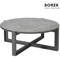 Runder Tisch aus Alu 83cm - anthrazit - Faro Loungetisch von Gartentraum.de