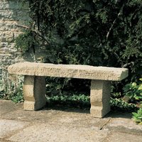 Rustikale Garten Steinbank - Genua von Gartentraum.de