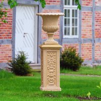 Sandstein Sockel antik für Skulpturen  / Terracotta von Gartentraum.de