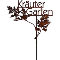 Schild für den Garten - Rost Metall - Kräutergarten von Gartentraum.de