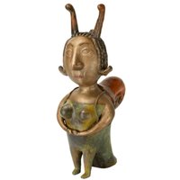 Schneckenfrau aus Bronze - limitierte Designeredition - Traveller von Gartentraum.de