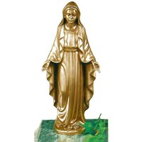 Schöne Maria Gartenfigur aus wetterfester Bronze - Maria Kiena von Gartentraum.de