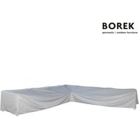 Schutzhülle für Gartenmöbel von Borek - hell grau - Synthetik - Möbelabdeckung / 300x300x65cm - für BOREK Ecklounge (Tiefe bis 110cm) von Gartentraum.de