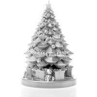 Silberner Weihnachtsbaum mit Geschenken - vegane Kerze - Green Christmas Silberner Weihnachtsbaum mit Geschenken - vegane Kerze - Green Christmas von Gartentraum.de