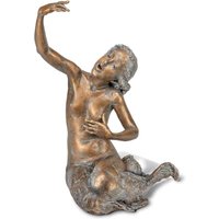 Singende Meerjungfrau aus Bronze - limitiert - mit Patina - Leukosia von Gartentraum.de