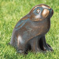 Sitzende Kaninchenfigur aus Bronze für Garten - Kaninchen von Gartentraum.de