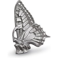 Sitzender Schmetterling - Aluminium - für Sockel & Steindeko - Schwalbenschwanz Fero / Schwarz von Gartentraum.de