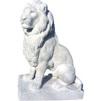 Sitzender Steinguss Löwe für den Garten oder Hauseingang - nach links blickend - Oreste / Olimpia Sitzender Steinguss Löwe für den Garten oder Hauseingang - nach links blickend - Oreste / Olimpia von Gartentraum.de