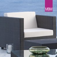 Sitzkissen für Loungesessel Bellini von MBM - Loungesessel Sitzkissen Bellini / Granit von Gartentraum.de