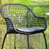 Sitzkissen für den Gartenstuhl Anna aus Sunbrella von Max&Luuk - Anna Sitzkissen / Sooty von Gartentraum.de