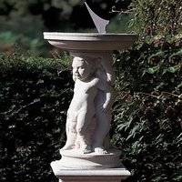 Sonnenuhr aus Sandstein - Eukleides  / Terrakotta von Gartentraum.de