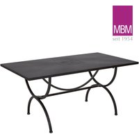Stabiler Gartentisch aus Schmiedeeisen - 160x90cm - MBM - Tisch Medici von Gartentraum.de