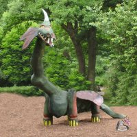 Stabiler Holzdrache für den Kinderspielplatz zum Klettern - Drache Fumer Stabiler Holzdrache für den Kinderspielplatz zum Klettern - Drache Fumer von Gartentraum.de