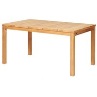 Stabiler Outdoor Holztisch aus Teakholz - eckig - Alice Gartentisch / 75x152x91cm von Gartentraum.de