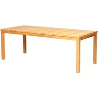 Stabiler Outdoor Holztisch aus Teakholz - eckig - Alice Gartentisch / 75x213x91cm von Gartentraum.de