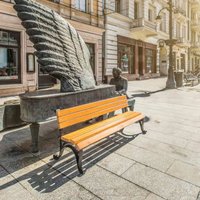 Stadt- und Gartenbank ohne Armlehne - Holz und Gusseisen - Eldor von Gartentraum.de