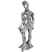 Stein Mannfigur im floralen Design - König der Natur / Rost von Gartentraum.de