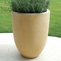 Stein Pflanzvase groß - Garda / Terrakotta von Gartentraum.de