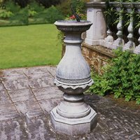Stein Sonnenuhr antik mit Säule - Flavius / Portland weiß von Gartentraum.de