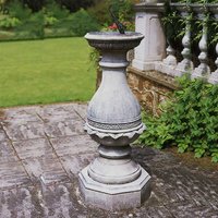 Stein Sonnenuhr antik mit Säule - Flavius / Terrakotta von Gartentraum.de