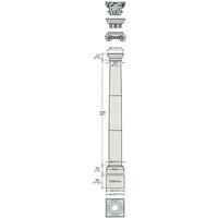 Steinsäule toskanisches Design mit Kapitell - Wiltshire / mit toskanischem Kapitell / Portland Weiß von Gartentraum.de
