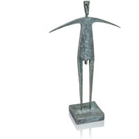 Stilistische Mann Bronzeskulptur - limitierte Edition - Dancer von Gartentraum.de