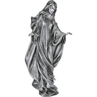 Stilvolle Metall Madonnenstatue für den Garten - Madonna Lea / Aluminium dunkelgrau von Gartentraum.de