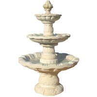 Stilvoller Kaskadenspringbrunnen für den Garten aus Steinguss - Frederica / Tyrolia von Gartentraum.de