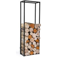Stilvolles Holzregal im schlichten Design - für Feuerholz - Tiasos Holzregal / 120x40x20cm von Gartentraum.de