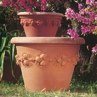 Terracotta Pflanzkübel - witterungsbeständig - Remo / 46x50cm (HxDm) von Gartentraum.de