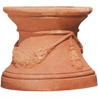 Terracotta Sockel im antiken Design - Giotto von Gartentraum.de