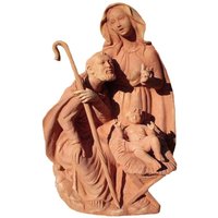 Terrakotta Skulptur Josef, Maria und Kind - Famiglia von Gartentraum.de