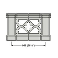 Terrassengeländer Balustrade Bauelemente - Soledum / Terrakotta von Gartentraum.de