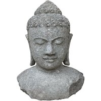 Thai Buddha Naturstein Kopf - Rhaaki / 100 cm von Gartentraum.de