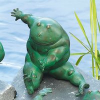 Tierfigur Frosch für Gartenteich aus Bronze - Paulina von Gartentraum.de