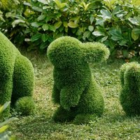 Topiary Gartenfigur Hase - GFK & Kunstrasen - grün - Klopfer von Gartentraum.de
