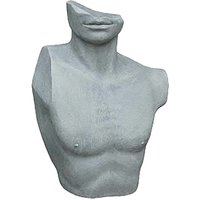 Torso Mann in Zement-Optik aus Polystone - Uomo von Gartentraum.de