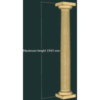 Toskanische Steinsäule mit geriffelter Oberfläche - rund - Ipswich Fluted von Gartentraum.de