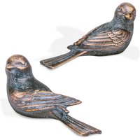 Vogelfiguren Set - Outdoor Deko aus Aluminium - Vögel Pan / Aluminium schwarz von Gartentraum.de