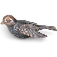 Vogelstatue klein - Aluskulptur für den Garten - Vogel Tini / Aluminium schwarz von Gartentraum.de